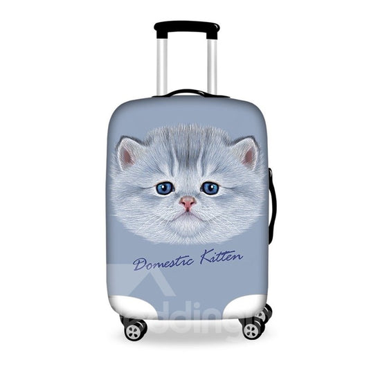 Preciosa funda protectora para equipaje pintada en 3D con diseño de gato gordo 