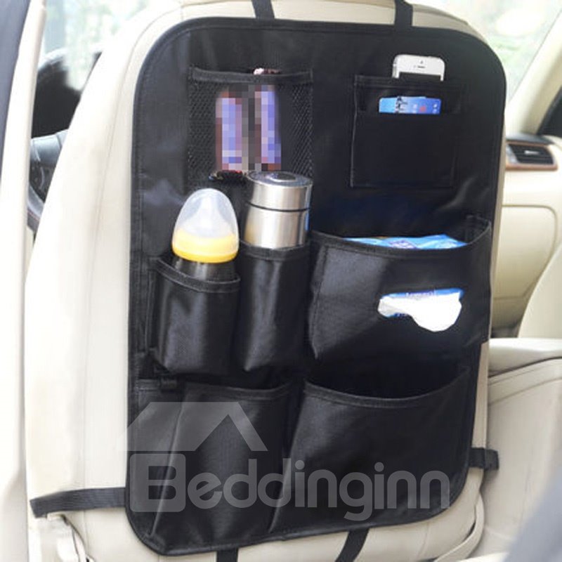 Cost-Effective Multiple Pockets Microfiber Leather Material Car Backseat Organizer