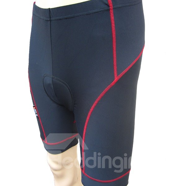 Men's Black Half Pants Cycling Padded Compression Tights