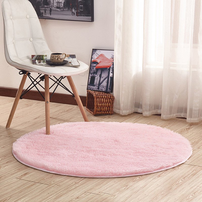 Fluffy Shaggy Large Rugs Anti-Slip Round Soft Carpet Mat Floor Living Room Bedroom Rug