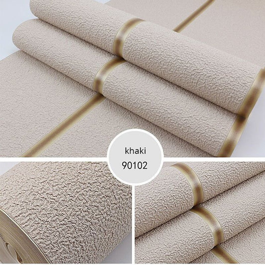 Murales de pared 3D simples, papel tapiz de terciopelo de piel de ciervo estéreo, rayas de mármol no tejidas, papel tapiz de fondo de TV para sala de estar, 374*21 pulgadas 