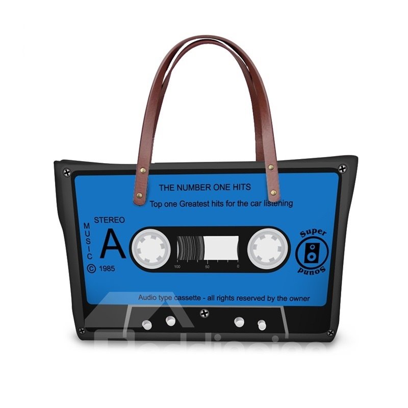 Radio Tape Blau, wasserdicht, robust, 3D-gedruckt, für Damen- und Mädchen-Umhängetaschen