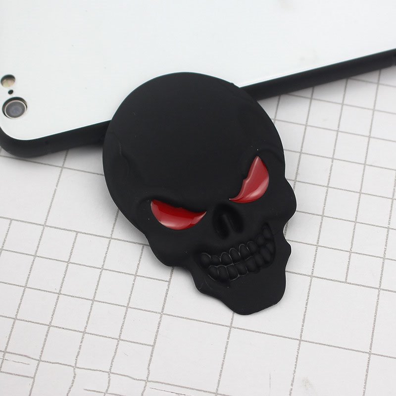 Automobile Metal Character Skull Sticker Body Paste Ghost Head Label Stereo Caboose Label Decoration Paste
