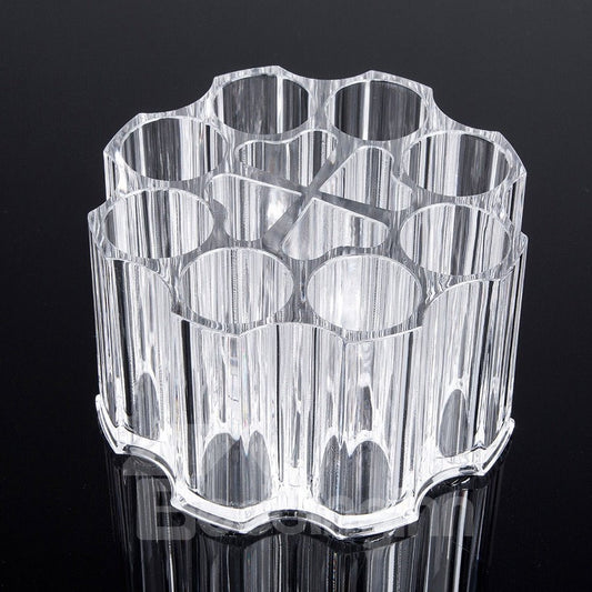 Caja de almacenamiento cosmética material de acrílico favorable al medio ambiente de la forma redonda el 10.5*6.3cm