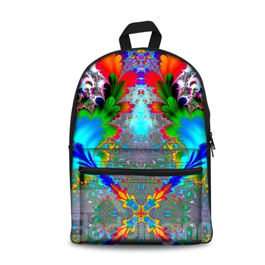 Mystery Bohemia Amazing 3D Pattern School al aire libre para hombre y mujer Mochila