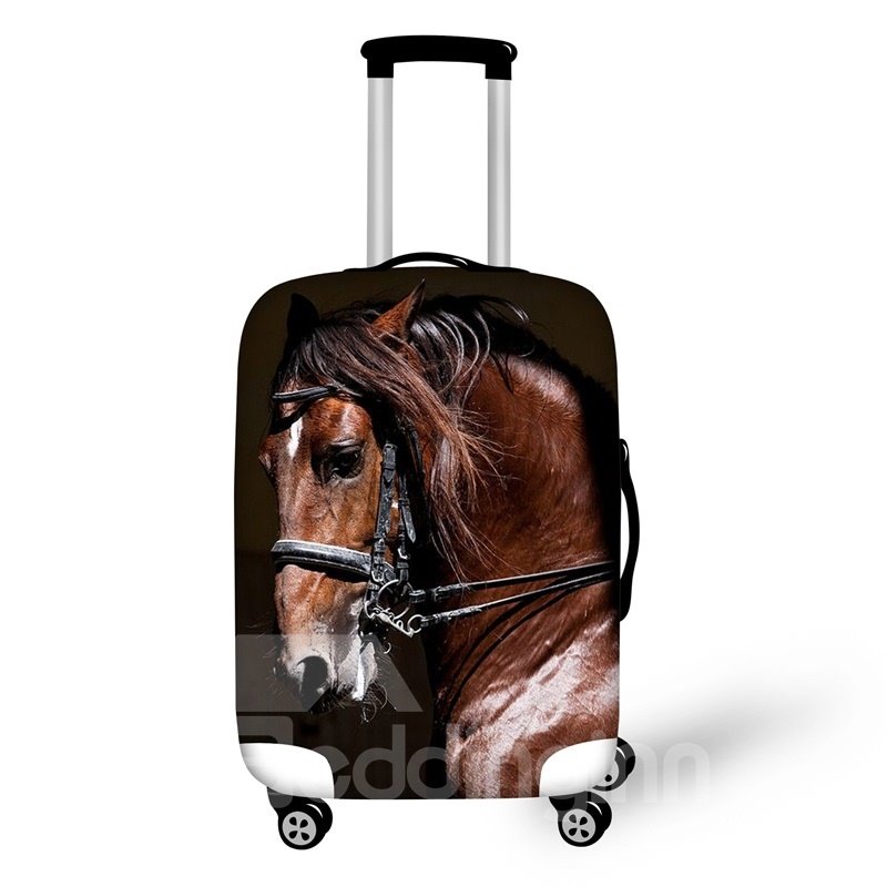 3D Printing Horse Spandex Travel Dust proof Luggage Cover