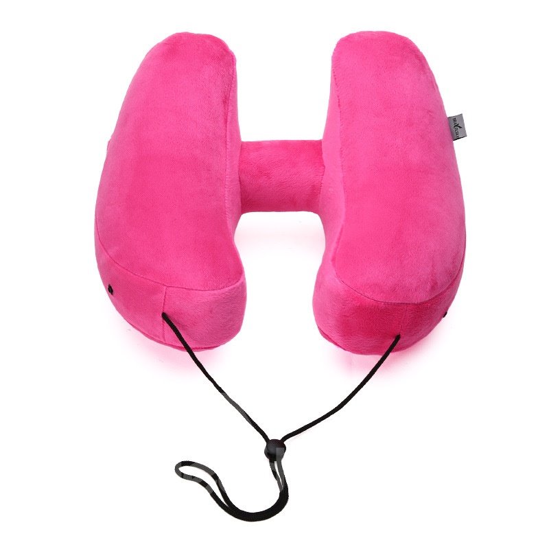 Protección de cuello inflable en forma de H para aviones, almohada de viaje para coche