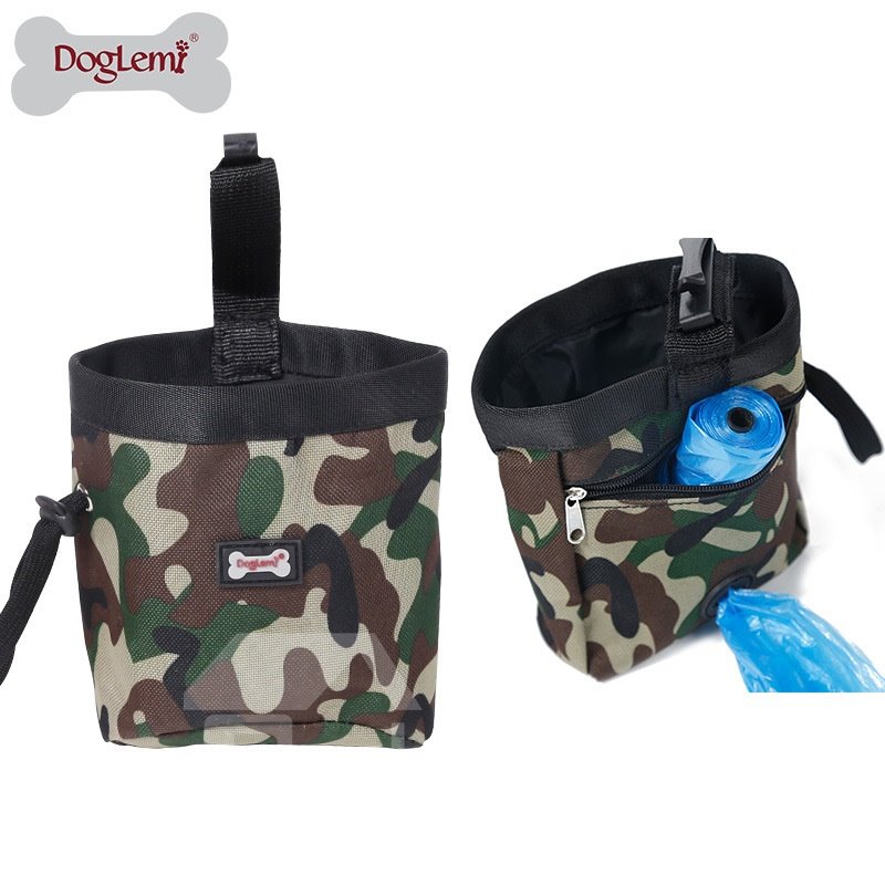 Camouflage Pet Training Bag Outdoor Snack Bag ?