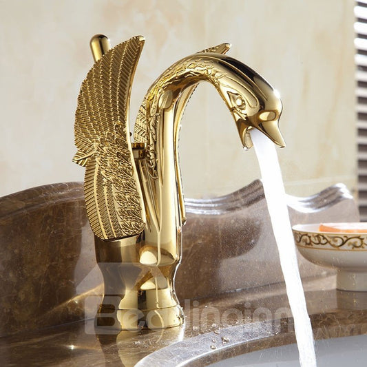 European Style High-grade Copper Swan Bathroom Kitchen Basin Faucet ?