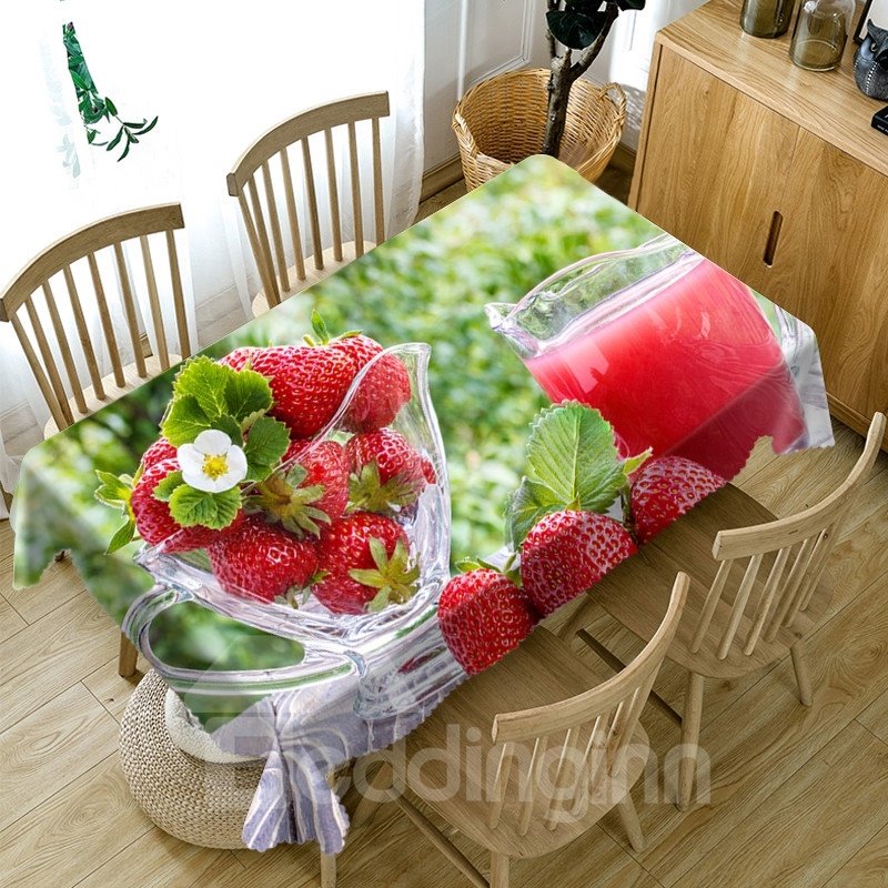 Home Use Waterproof Polyester European Style 3D Tablecloth