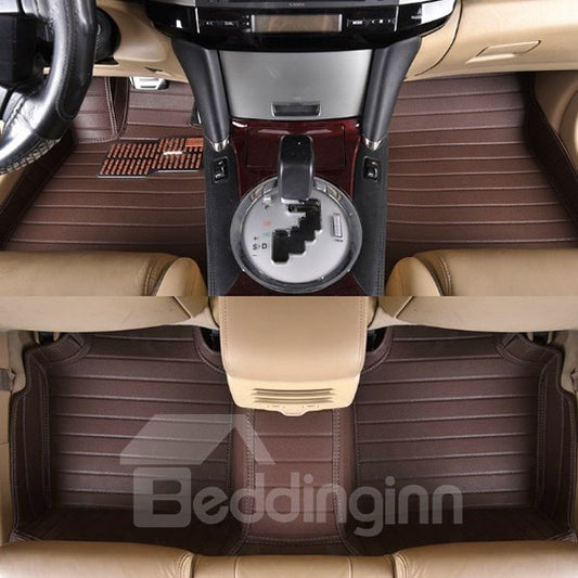 Super High Grade Luxury PVC Leather Sleek Design Custom-Fit Floor Mats