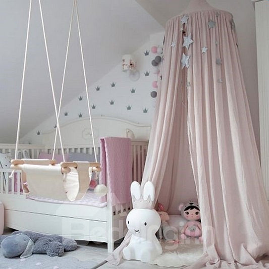 Signature Cotton Fabric Nordic Style Pink Kids Canopy