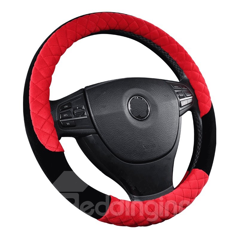 Suede Sense Of Touch Stereo Clipping Steering Wheel Cover