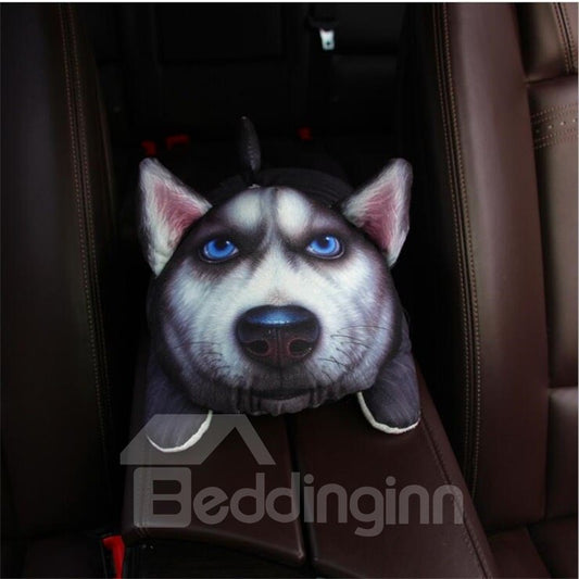 Cajas de pañuelos para perros de peluche de coche creativo vivo