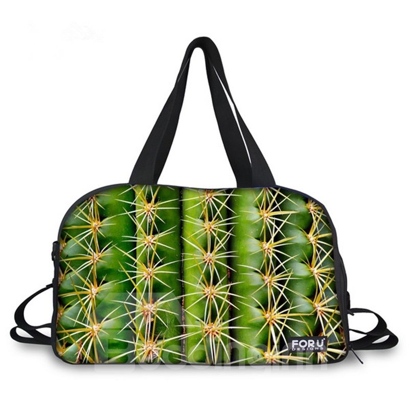 Cool Cactus Pattern 3D Painted Travel Bag