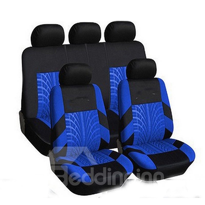 5 Seater Car Seat Covers Full Coverage Soft Wear Resistant Durable Skin Friendly Polyester Fiber Airbag Compatible Fastness Universal Fit Auto Seat Covers Suitable for Auto Van Sedan SUV and Truck