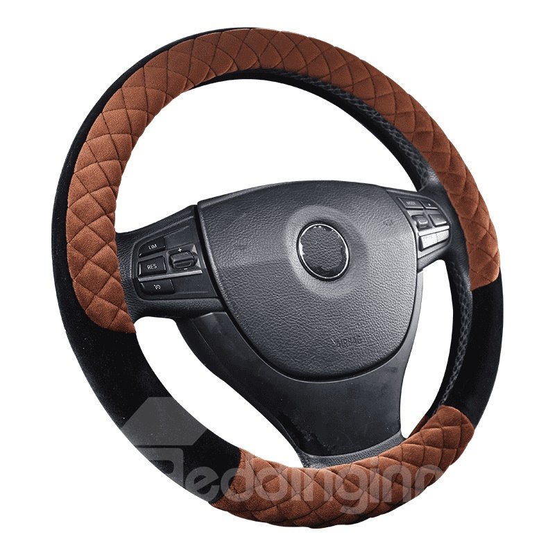 Suede Sense Of Touch Stereo Clipping Steering Wheel Cover