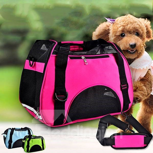 Travel Pet Bag with Bottom Cushion Pad Cat Dog Puppy Carrier