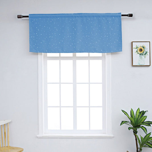 Kurzer Fenstervolant im amerikanischen Stil mit Sternen, Polyester, für Küchen, Badezimmer, Keller und mehr