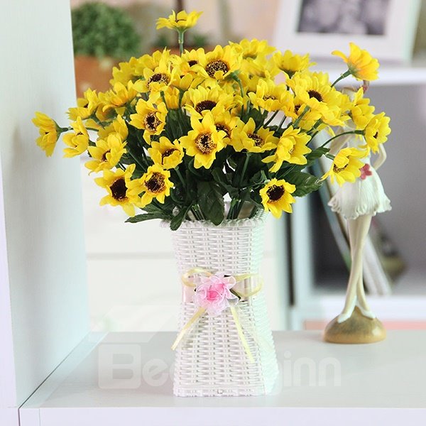 Wunderschönes Tischvasen-Set mit künstlichen Blumen und Sonnenblumen
