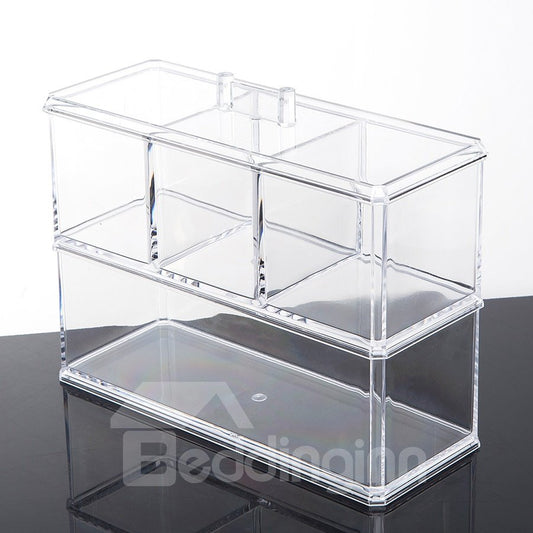 caja de almacenamiento cosmética favorable al medio ambiente material de acrílico de los 22.5*9.1*18.2cm