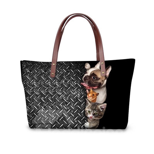 Somos amigos cercanos, impermeable, resistente, impreso en 3D, para mujeres y niñas, bolsos de hombro