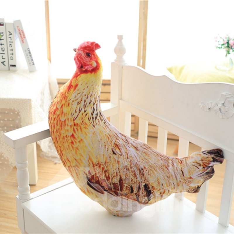 Diseño divertido con forma de gallo gallina Cojín