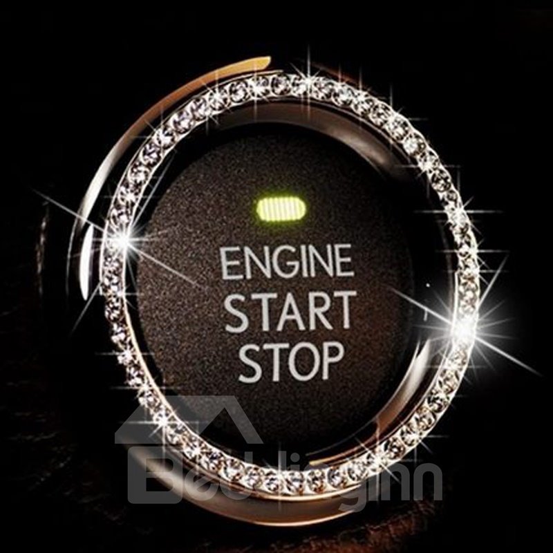 Decoraciones de inicio con botones de diamantes de imitación brillantes 