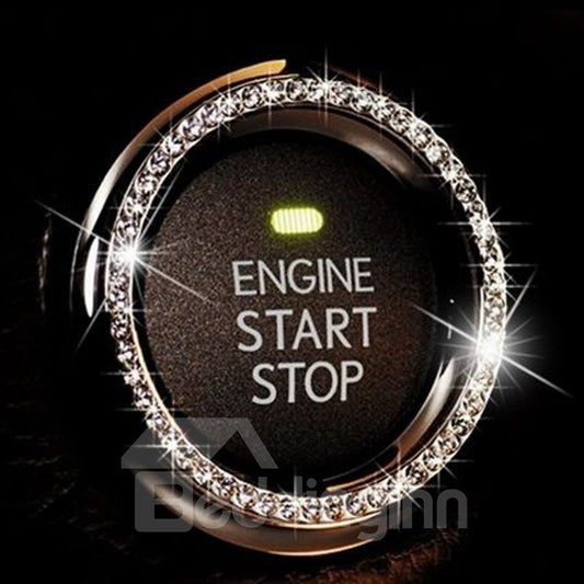 Decoraciones de inicio con botones de diamantes de imitación brillantes 