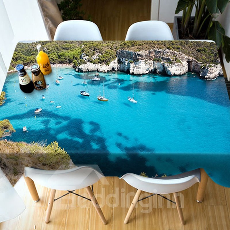 Kitchen Dinner Multicolor European Style Print 3D Tablecloth