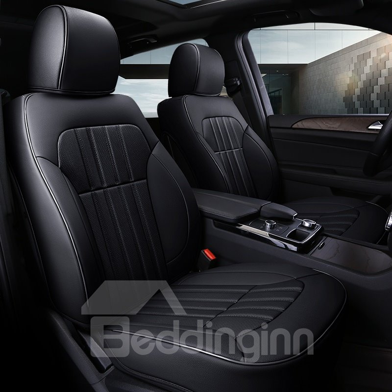 Fundas de asiento de coche personalizadas lujosas, cómodas, suaves y de cuero 