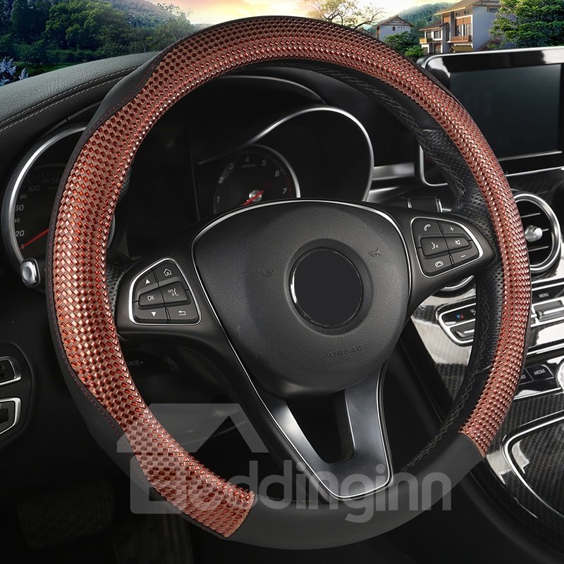 PVC Material All Seasons Sport Style Steering Wheel Cover