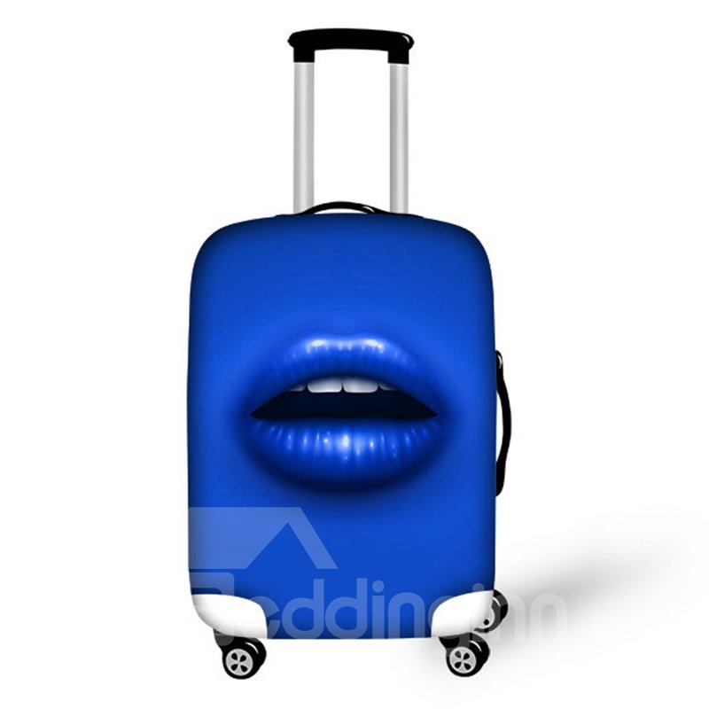 Modisches Lippenmuster, mehrfarbige Option, 3D-bemalte Gepäckschutzhülle