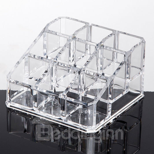 Umweltfreundliche kosmetische Aufbewahrungsbox aus Acrylmaterial, 8,9 x 8,8 x 5,2 cm