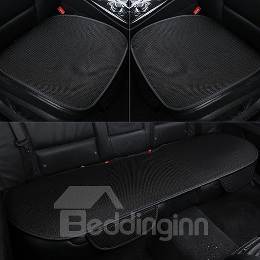Simple Style Plain Pattern Microfiber Material 3-pieces Car Seat Mat