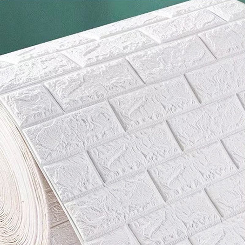 2.2x32ft/rollo 3D azulejo etiqueta de la pared de ladrillo autoadhesivo impermeable Panel de espuma papel tapiz 