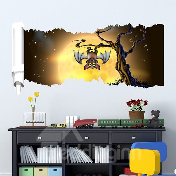 New Arrival Creative Night Bat 3D Wall Stickers for Room Decoration