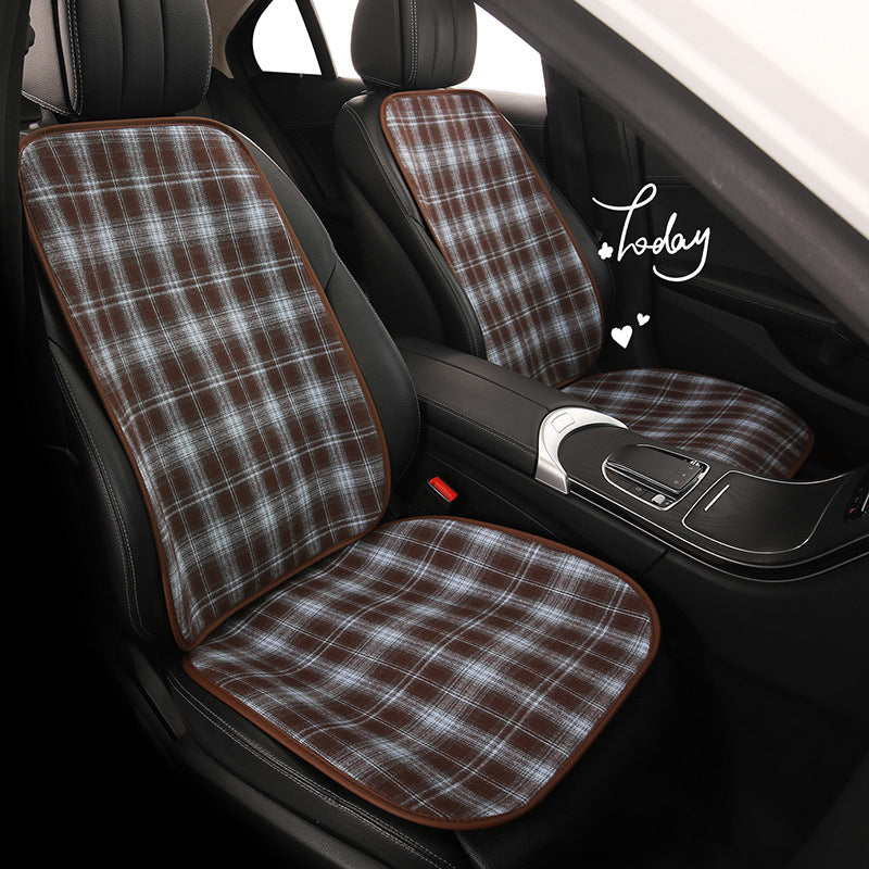 retro plaid car seat cushions