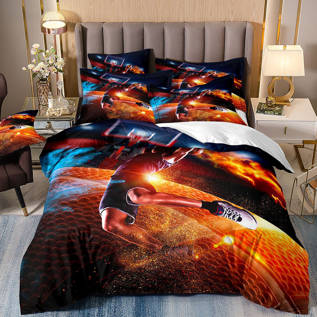 Basketball Sporty Bedding Piece - bedding set