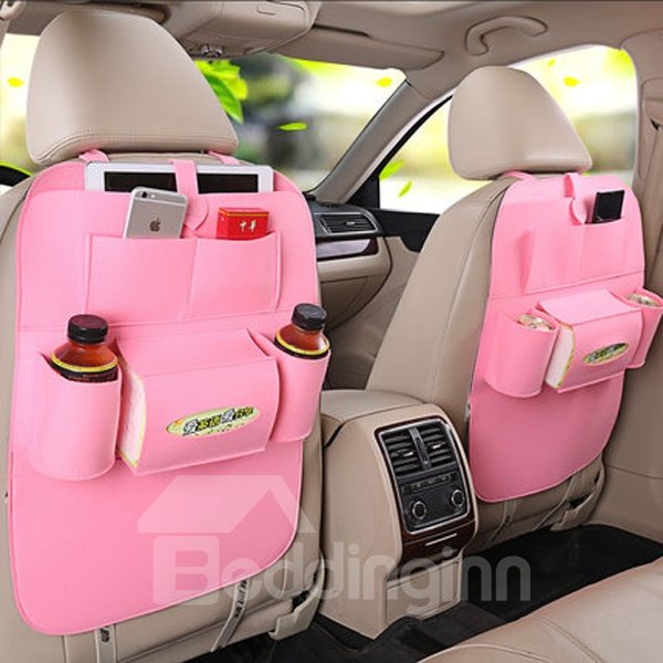 Classical High Rave Car Storage Bag Auto Backseat Organizer Pair