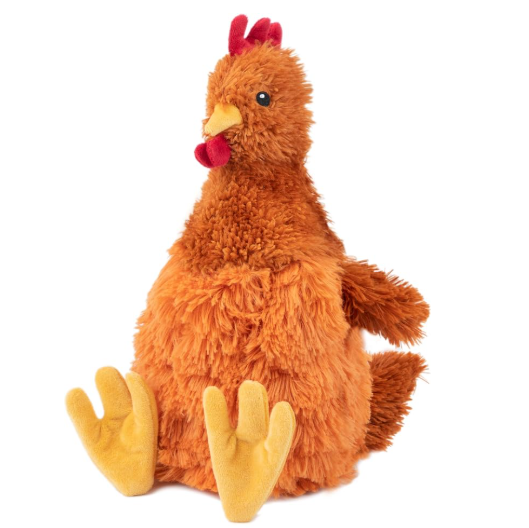 Best Pet Supplies Interactive Squeaky Dog Toy - Crinkle Chicken, Brown