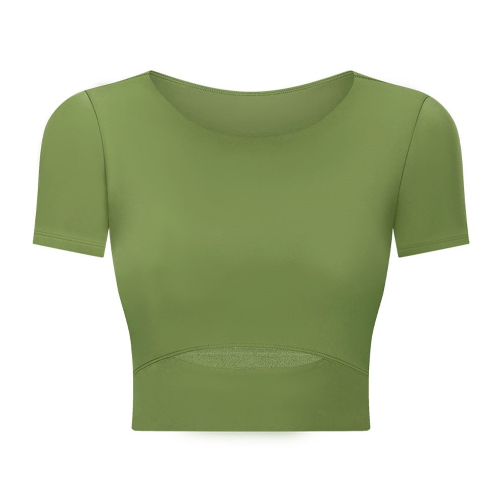 Tops de entrenamiento recortados para mujer, tops de entrenamiento de gimnasio fluidos, camisetas de yoga atléticas, camisetas de baile 