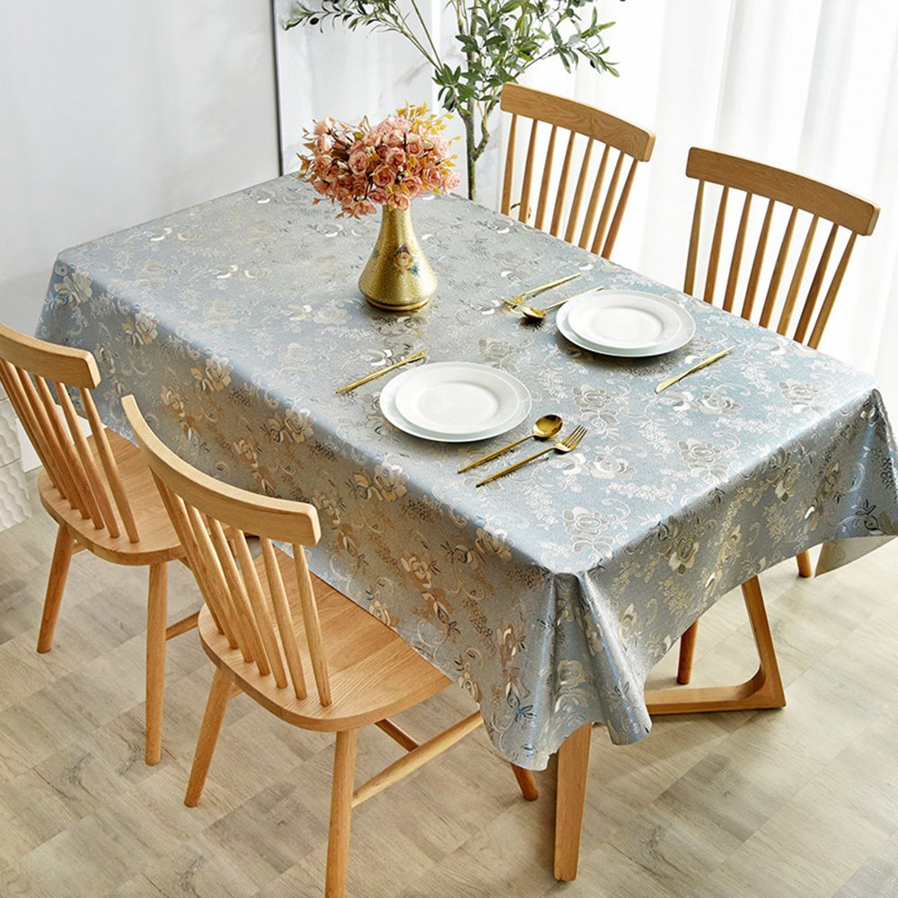 Mantel moderno impermeable a prueba de quemaduras y aceite, tapete de mesa de centro de PVC no lavable, mantel nórdico Rectangular para el hogar 