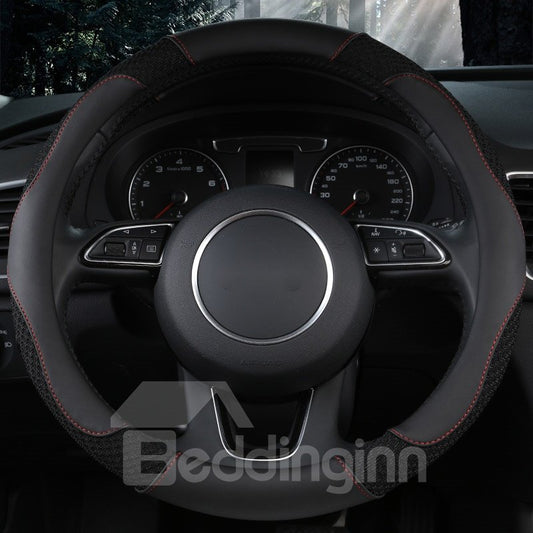 Sports Style Multi-Colored Embossing Pattern Anti-Slip Durable Breathable & Odor Free Steering Wheel Cover