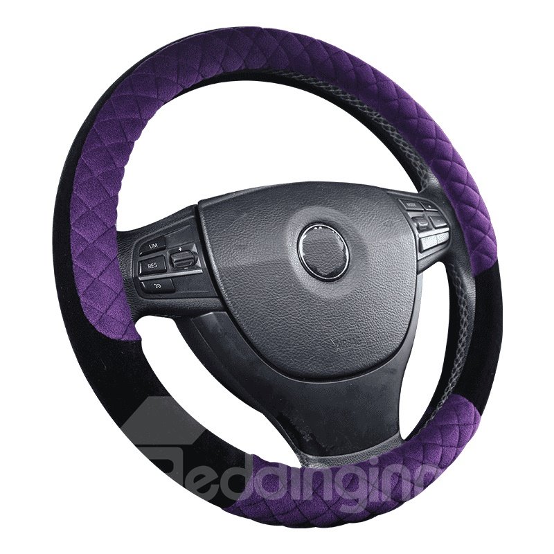 Suede Sense Of Touch Stereo Clipping Steering Wheel Cover