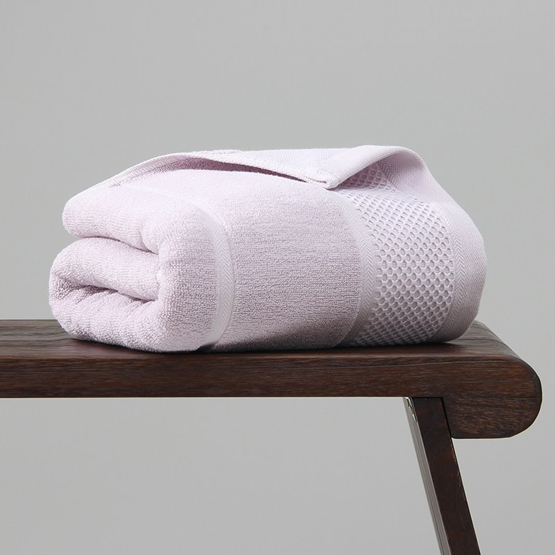 Toalla lisa rectangular gruesa de algodón, estilo simple, toalla de baño grande, suave, altamente absorbente, para hombres y mujeres, 28*55 pulgadas 