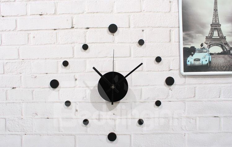 Reloj de pared de puntos redondos DTY de estilo simple