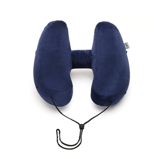 H Shape Inflatable Neck Protection for Airplanes Car Travel Pillow