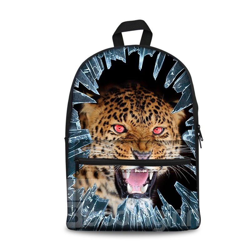 New 3D Animals Leopard Print Washable Backpack School Bags Cool Casual Laptop Packs