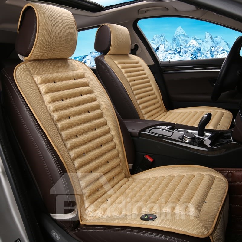 Diseño elegante con sistema de refrigeración interno, funda universal para asiento de coche, alfombrilla de una sola pieza 